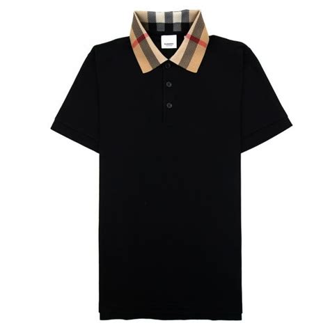 burberry polo tee price singapore|Cotton Polo Shirt in Black .